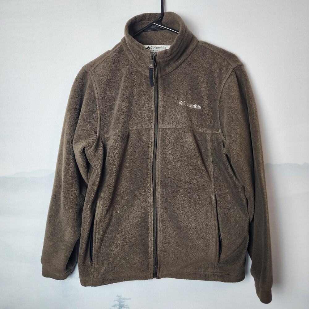 Columbia Youth Brown Full Zip Fleece Jacket | Youth 14/16